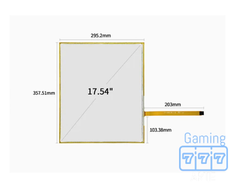 17.54″ TOUCH SENSOR, NO CTRL