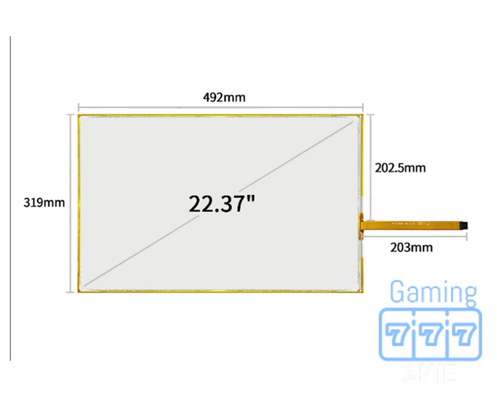 22.37″ TOUCH SENSOR, NO CTRL