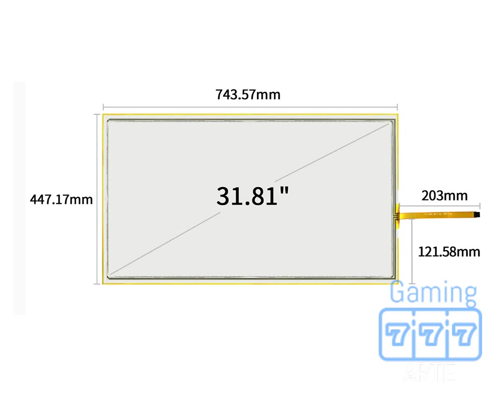 31.81″ TOUCH SENSOR, NO CTRL