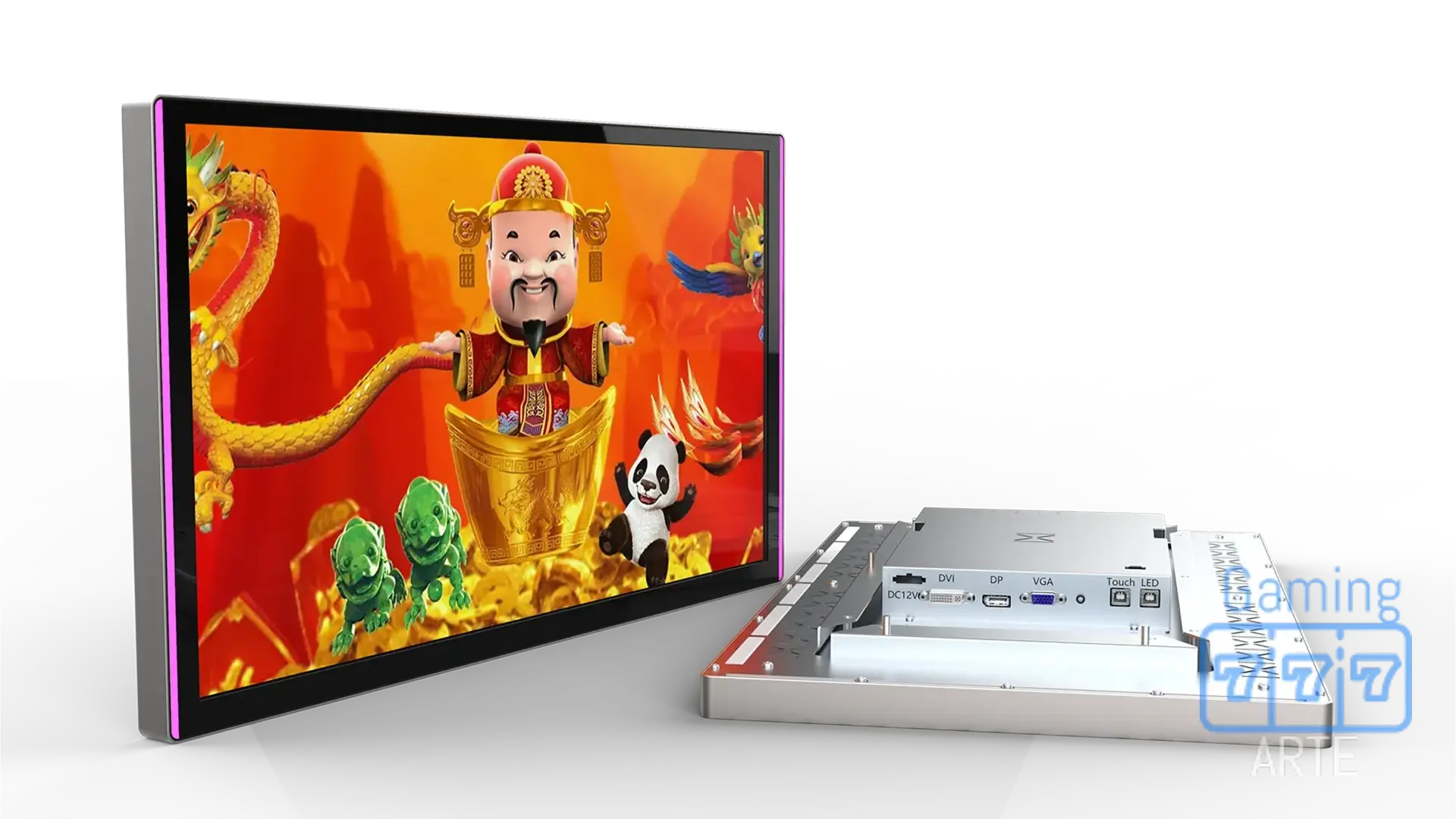 27″ P-CAP TOUCH MONITOR W/LED STRIPS (KORTEK)